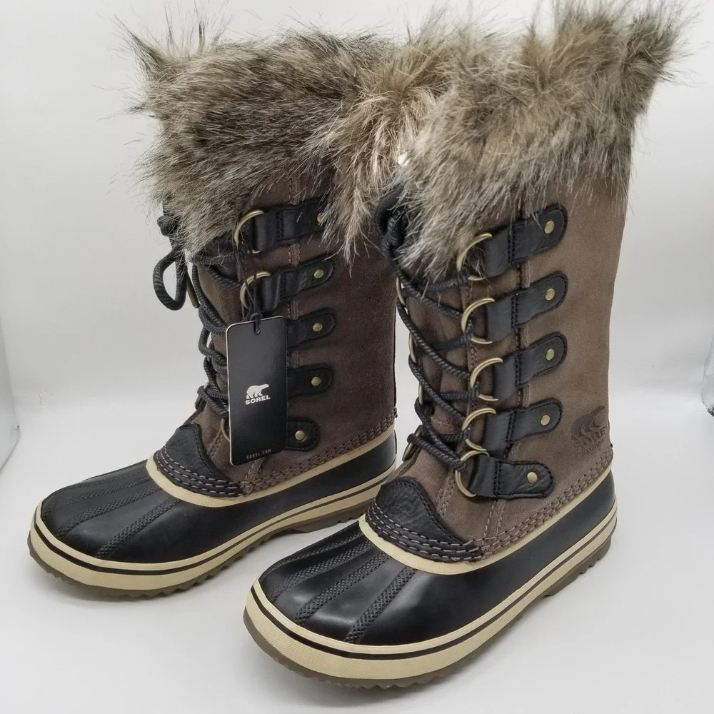 Sorel Joan of Arctic Winter Boots 5.5  Waterproof Insulated Suede Lace Up Winter
